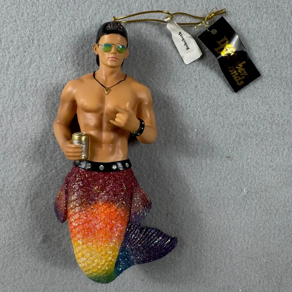 December Diamonds 2016 Rehoboth Merman Retired Ornament 55-55002 Rainbow NIB